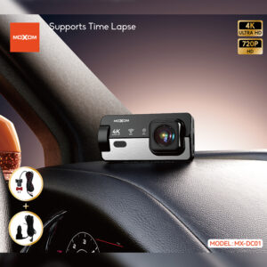 Alternative view of Auto kamera Moxom MX-DC01 dual 4K+720p WiFi crna