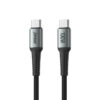 USB data kabal Superior SU-K110 pleteni Fast 100W 5A Type-C na Type-C 2m sivi